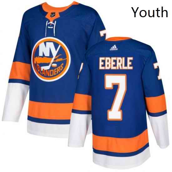 Youth Adidas New York Islanders 7 Jordan Eberle Premier Royal Blue Home NHL Jersey